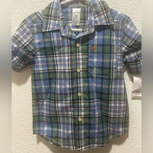 Carter's Multicolor Plaid Button-Down Shirt